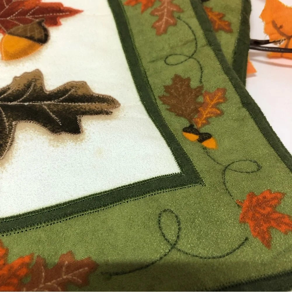 Set Of 2 Fall Target Harvest Table Placemats Fall Leaves Pumpkins Squash